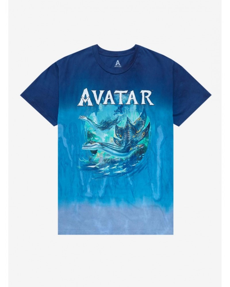 Avatar: The Way Of Water Ilu Ombre Wash T-Shirt $8.96 T-Shirts