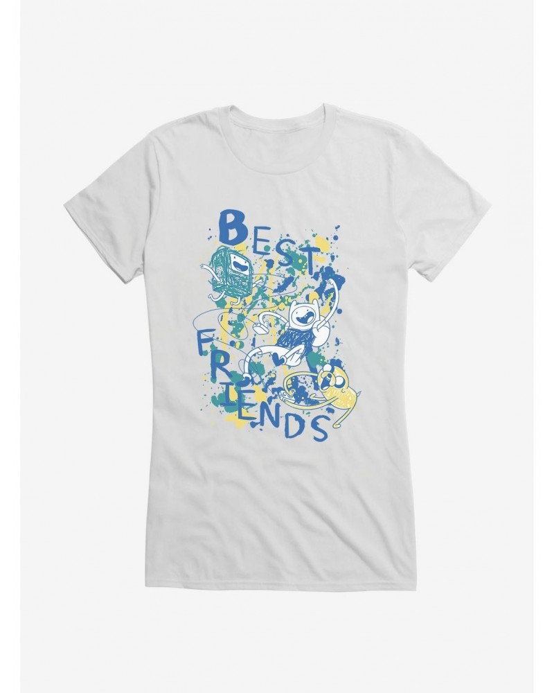 Adventure Time BMO Finn Jake Besties Girls T-Shirt $8.76 T-Shirts