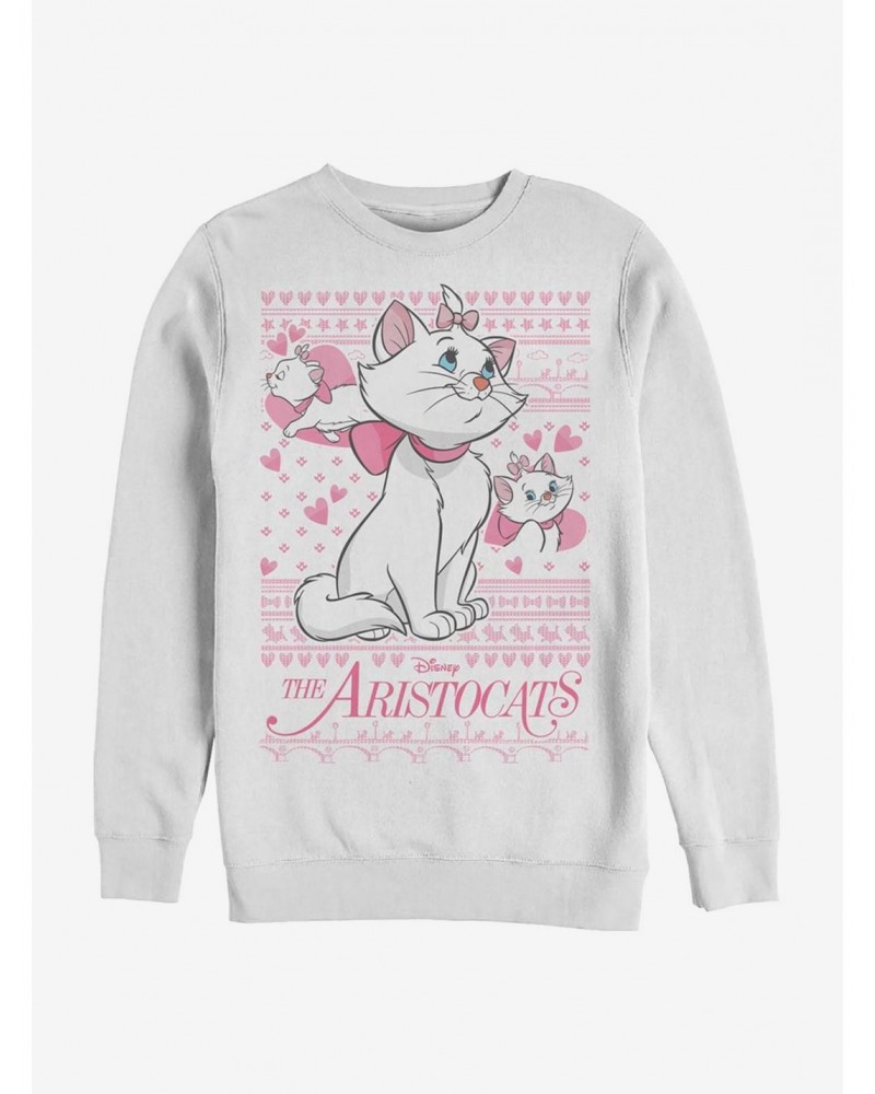Disney The Aristocats Marie Ugly Holiday Sweater Crew Sweatshirt $11.81 Sweatshirts