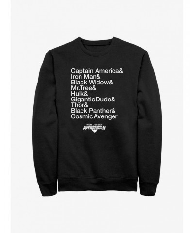 Marvel Ms. Marvel Name List Avengercon Sweatshirt $9.74 Sweatshirts