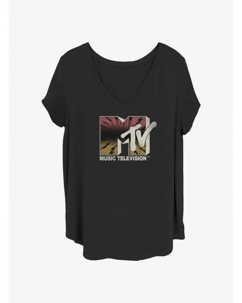 MTV Electric Logo Girls T-Shirt Plus Size $7.17 T-Shirts