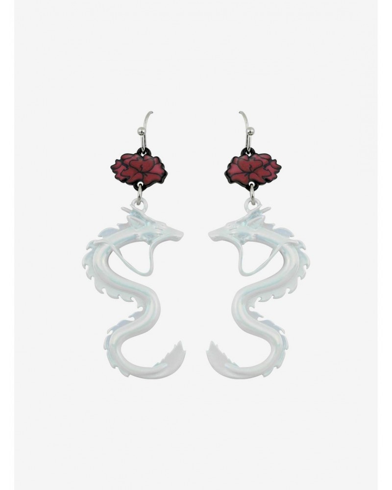 Studio Ghibli Spirited Away Haku & Flower Drop Earrings $3.96 Earrings