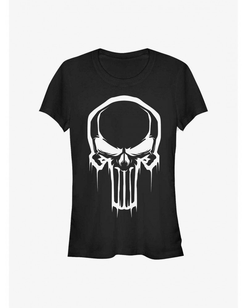 Marvel Punisher Skull Face Girls T-Shirt $7.57 T-Shirts
