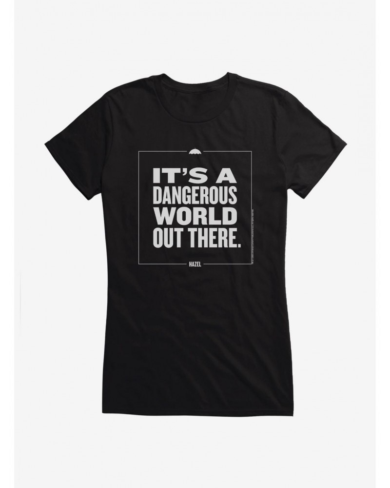 The Umbrella Academy Dangerous World Girls T-Shirt $7.97 T-Shirts