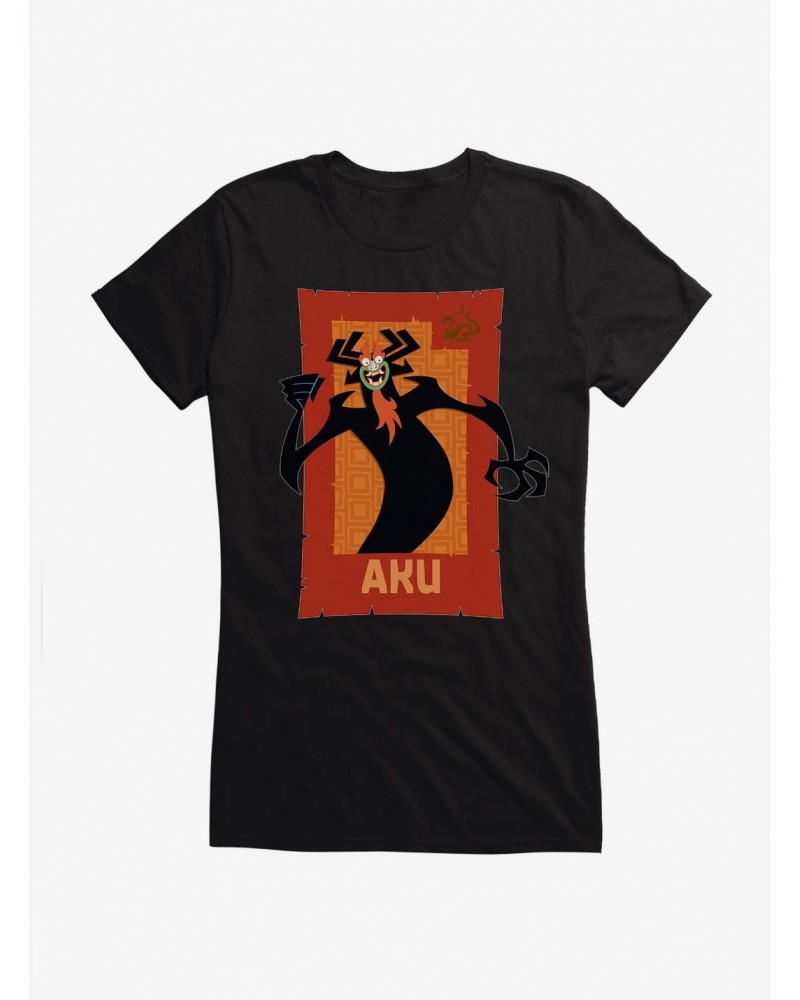 Samurai Jack Shape Shifter Aku Girls T-Shirt $7.77 T-Shirts