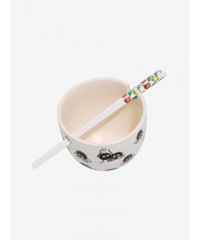 Studio Ghibli Spirited Away Soot Sprites Ramen Bowl & Chopsticks $9.07 Chopsticks