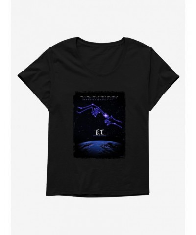E.T. 40th Anniversary The Story That Touched The World Girls T-Shirt Plus Size $13.58 T-Shirts