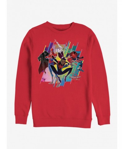 Marvel Spider-Man: Into The Spider-Verse Group Sweatshirt $12.10 Sweatshirts