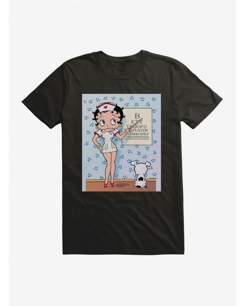 Betty Boop Snellen Eye Chart T-Shirt $7.46 T-Shirts