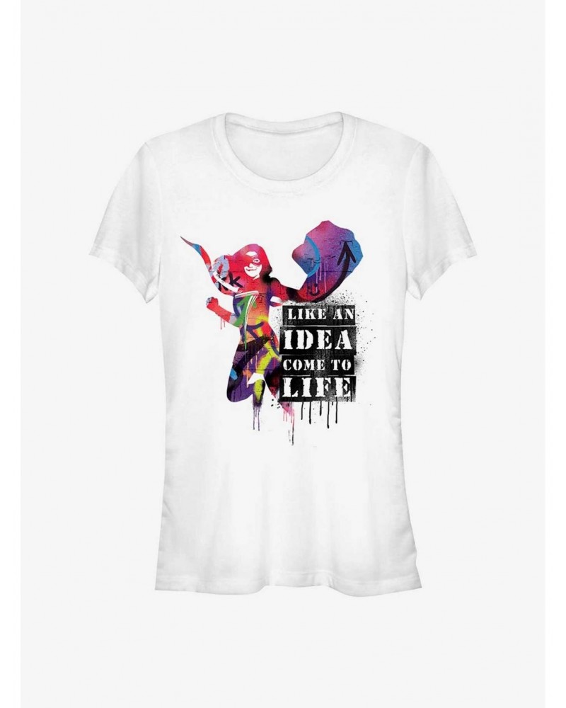 Marvel Ms. Marvel Come To Life Girls T-Shirt $9.36 T-Shirts