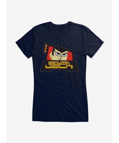 Samurai Jack Glare Close Up Girls T-Shirt $9.36 T-Shirts