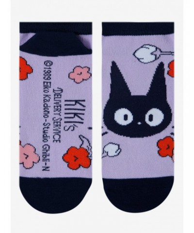 Studio Ghibli Kiki's Delivery Service Jiji Flower No-Show Socks $1.96 Socks