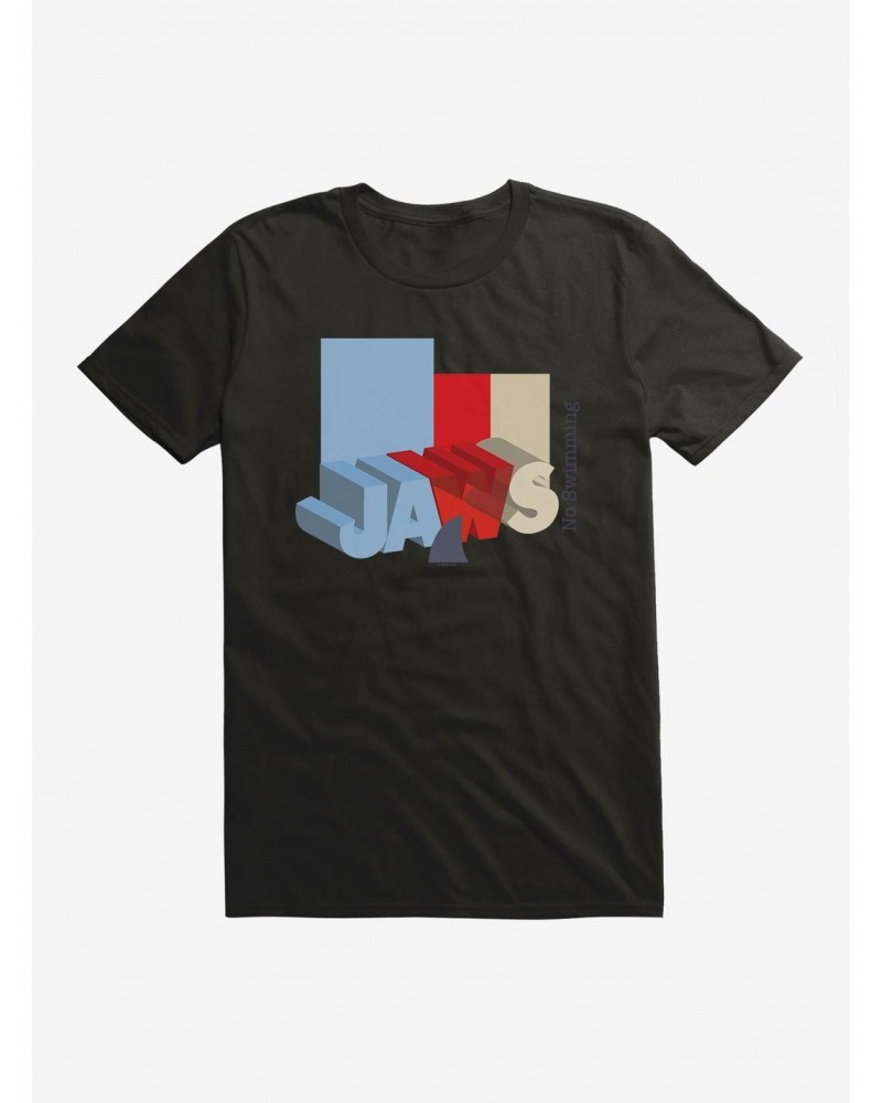 Jaws Bold 3D Title Script T-Shirt $6.31 T-Shirts