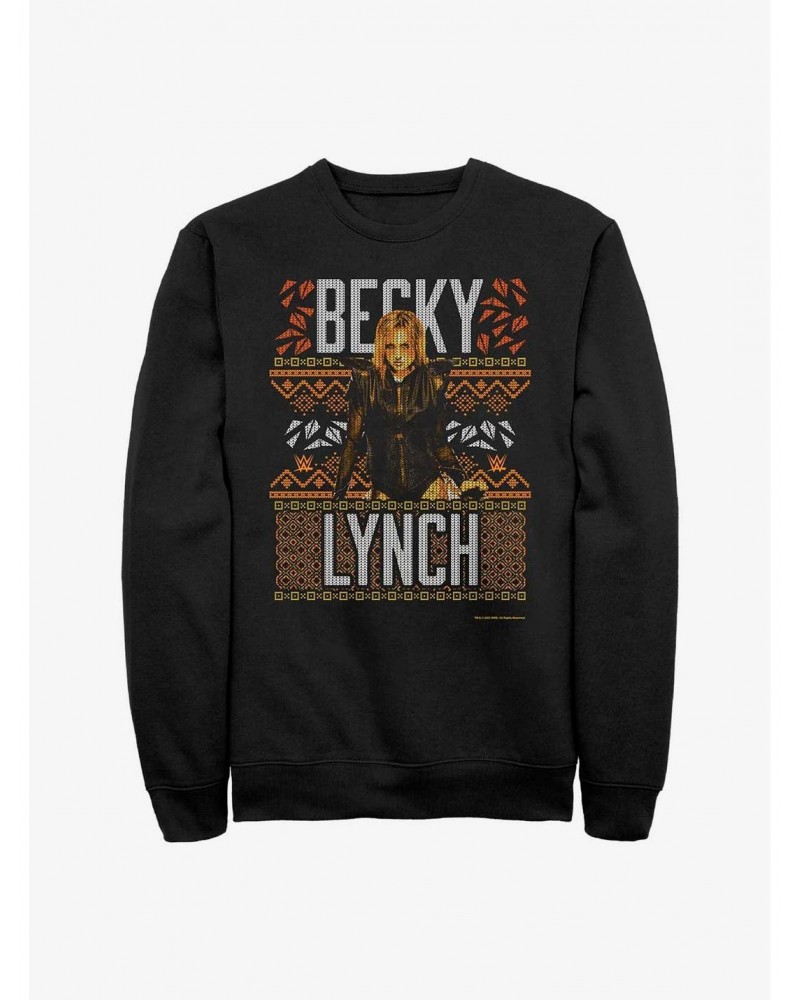 WWE Becky Lynch Ugly Christmas Sweatshirt $10.92 Sweatshirts