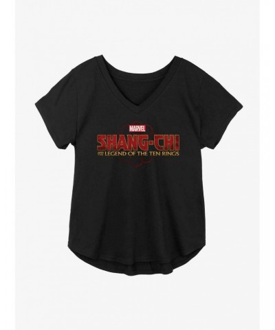 Marvel Shang-Chi And The Legend Of The Ten Rings Title Logo Girls Plus Size T-Shirt $8.09 T-Shirts