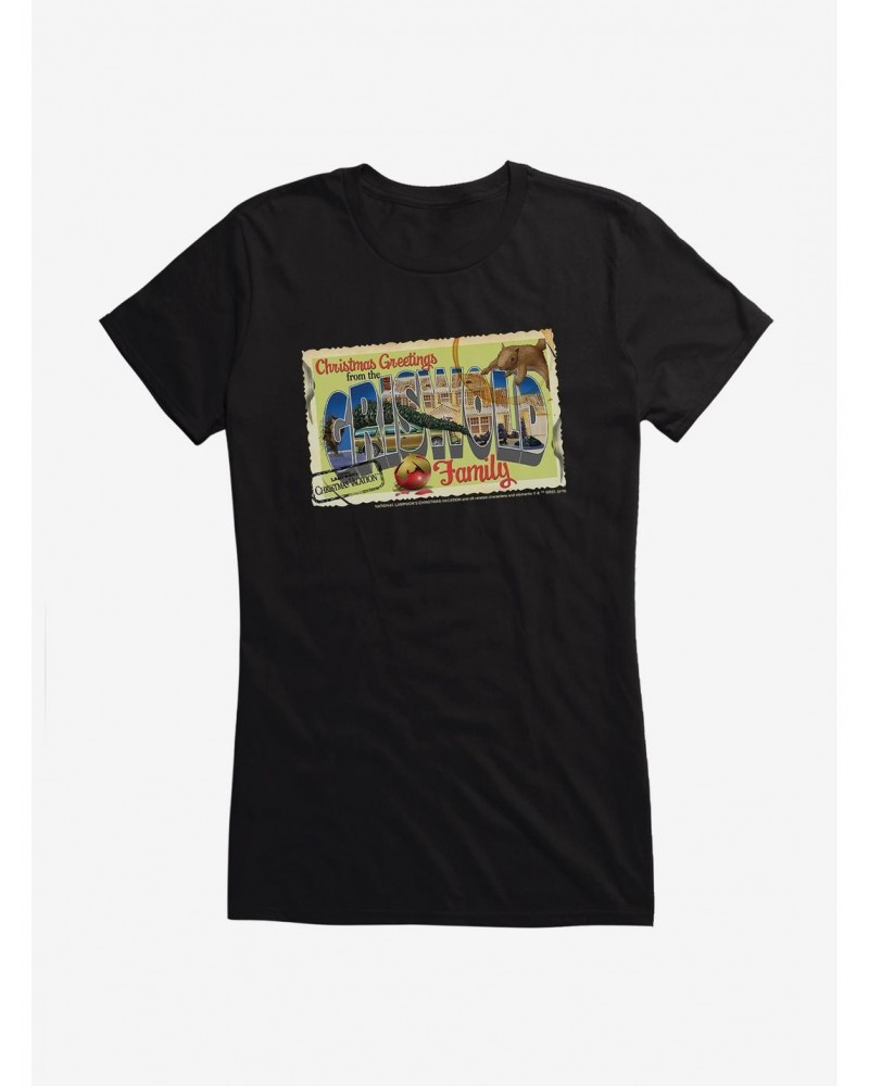 National Lampoon's Christmas Vacation Griswold Family Postcard Girls T-Shirt $6.77 T-Shirts