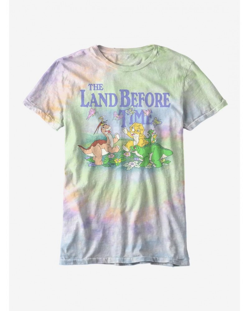 The Land Before Time Character Floral Boyfriend Fit Girls T-Shirt Plus Size $12.37 T-Shirts