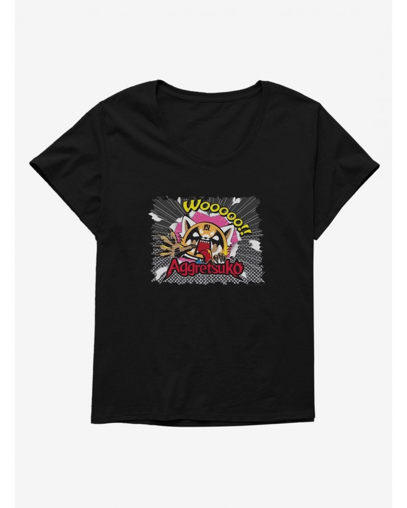 Aggretsuko Dark Breakout Girls T-Shirt Plus Size $11.56 T-Shirts