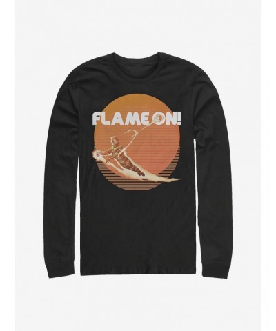 Marvel Fantastic Four Retro Flame Long-Sleeve T-Shirt $11.58 T-Shirts