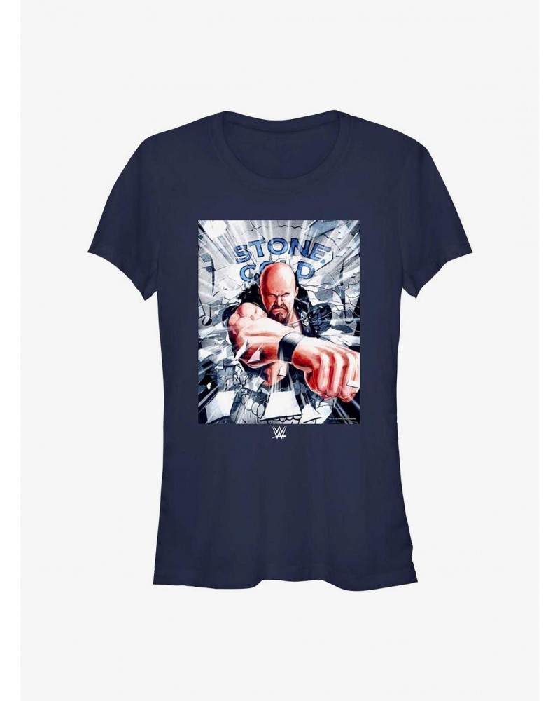 WWE Stone Cold Steve Austin Poster Girls T-Shirt $9.16 T-Shirts