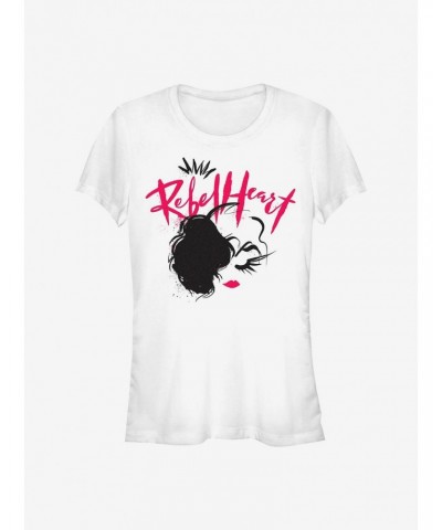 Disney Cruella Rebel Heart Girls T-Shirt $12.20 T-Shirts