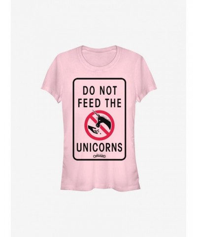 Disney Pixar Onward Don't Feed The Unicorns Girls T-Shirt $7.67 T-Shirts