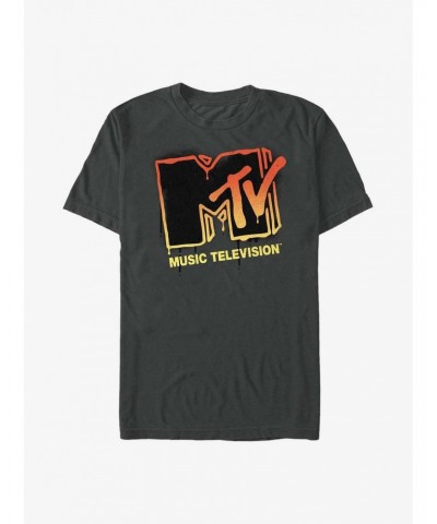 MTV Grungy Spray Logo T-Shirt $6.88 T-Shirts