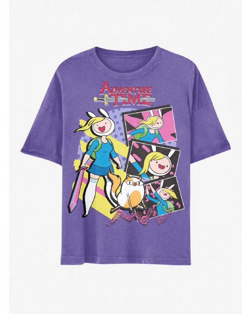 Adventure Time Fionna & Cake Boyfriend Fit Girls T-Shirt $12.20 T-Shirts