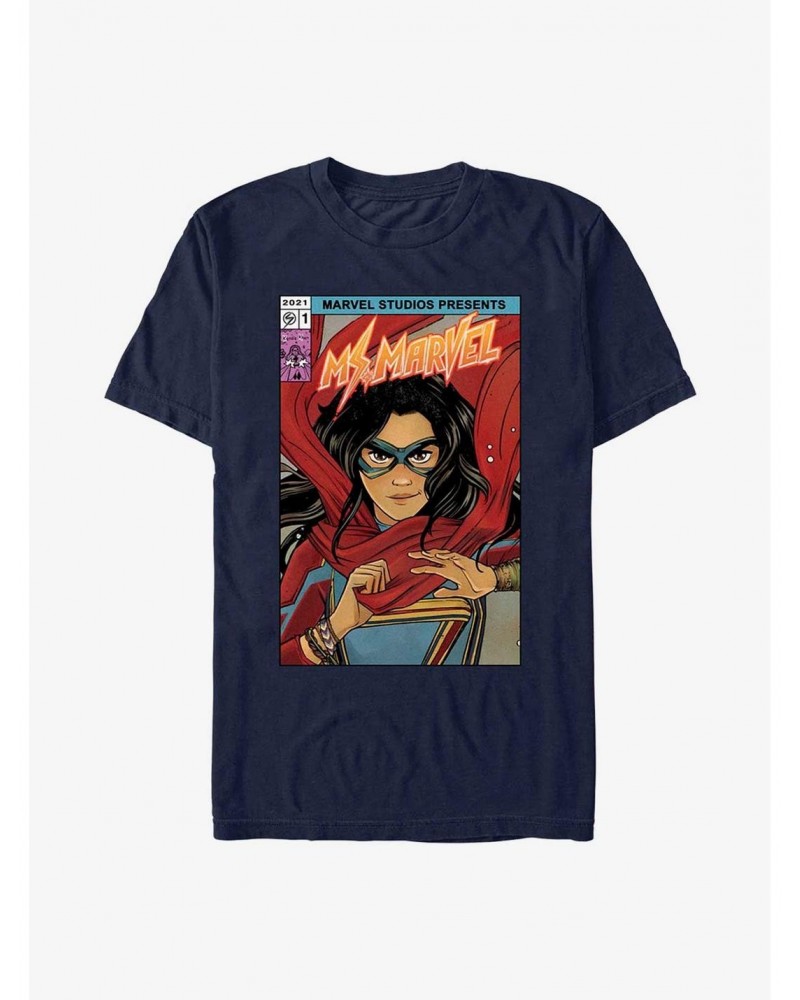Marvel Ms. Marvel Comic Cover T-Shirt $7.07 T-Shirts