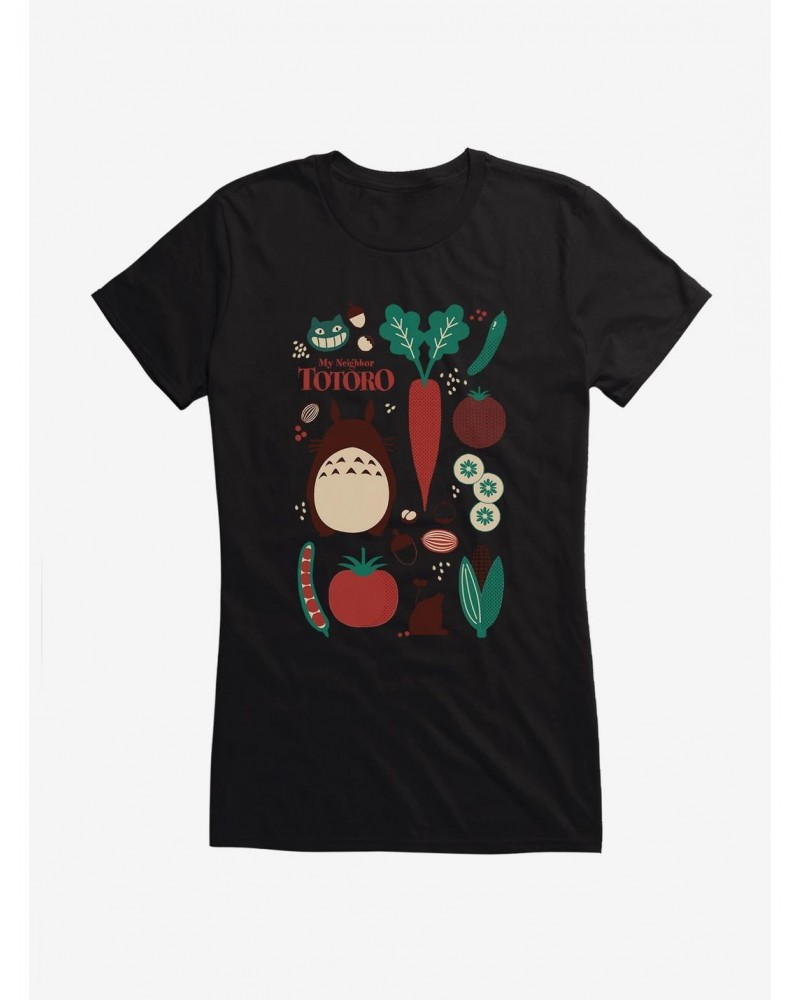 Studio Ghibli My Neighbor Totoro Food Collection Girls T-Shirt $9.76 T-Shirts