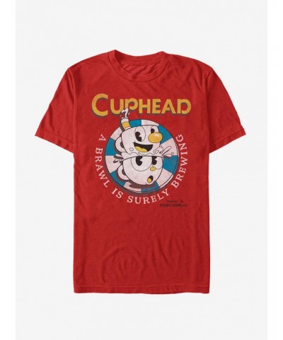 Cuphead A Brawl Is Surely Brewing T-Shirt $7.17 T-Shirts
