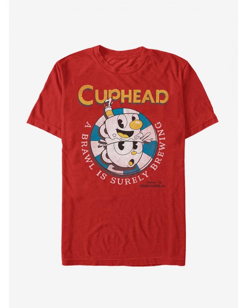 Cuphead A Brawl Is Surely Brewing T-Shirt $7.17 T-Shirts