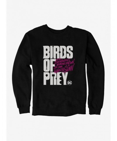 DC Comics Birds Of Prey Movie Title Sweatshirt $11.22 Sweatshirts