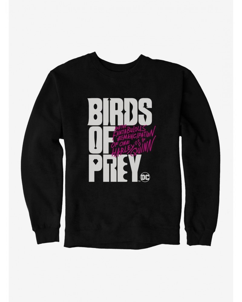 DC Comics Birds Of Prey Movie Title Sweatshirt $11.22 Sweatshirts