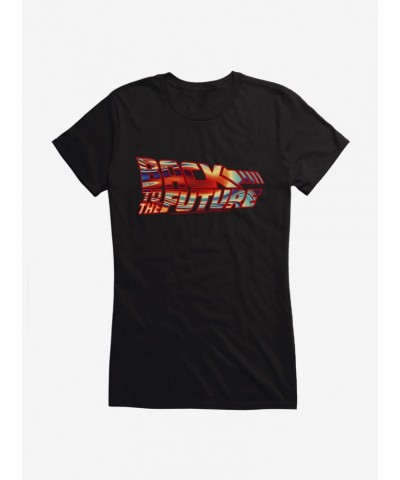 Back To The Future Fire Script Girls T-Shirt $6.18 T-Shirts