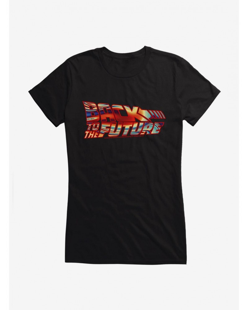 Back To The Future Fire Script Girls T-Shirt $6.18 T-Shirts