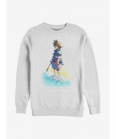Disney Kingdom Hearts Beach Sora Crew Sweatshirt $9.15 Sweatshirts
