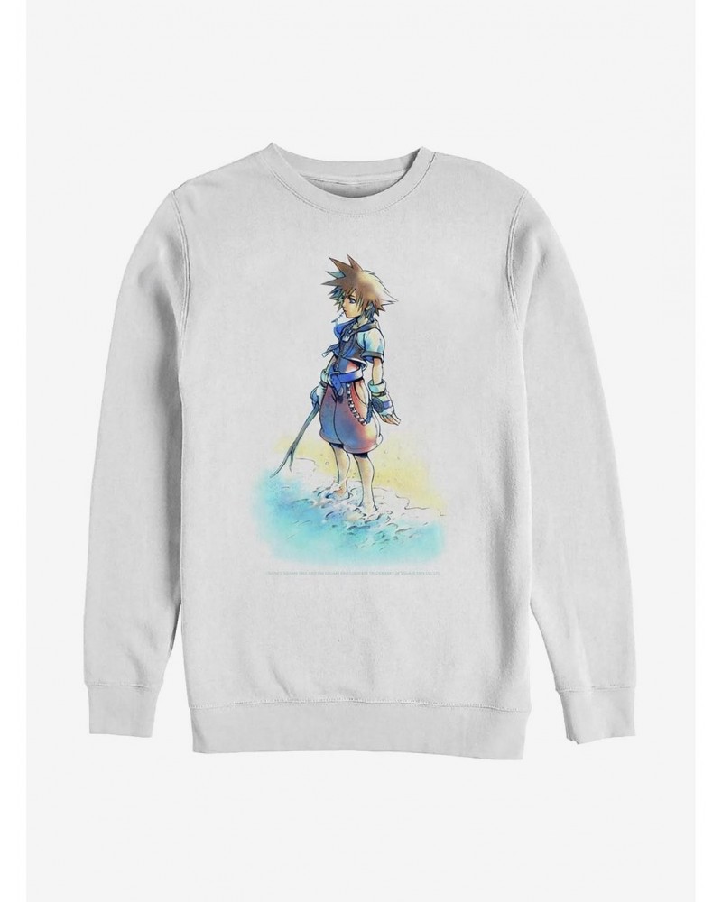 Disney Kingdom Hearts Beach Sora Crew Sweatshirt $9.15 Sweatshirts