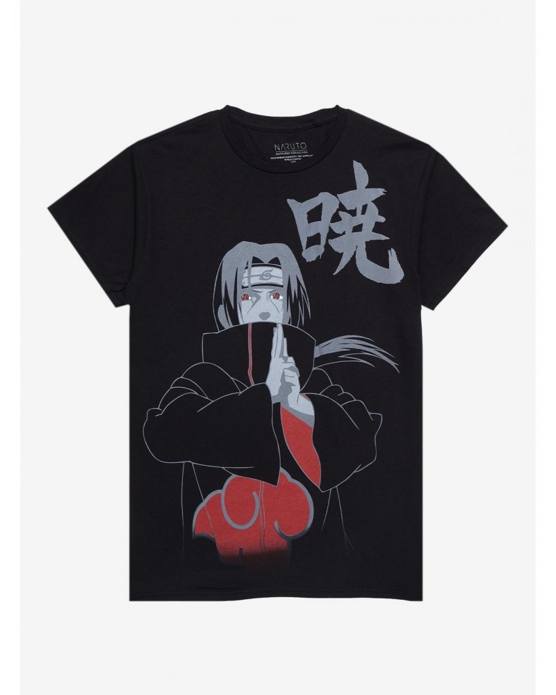 Naruto Shippuden Itachi Tonal Jumbo Print T-Shirt $9.76 T-Shirts