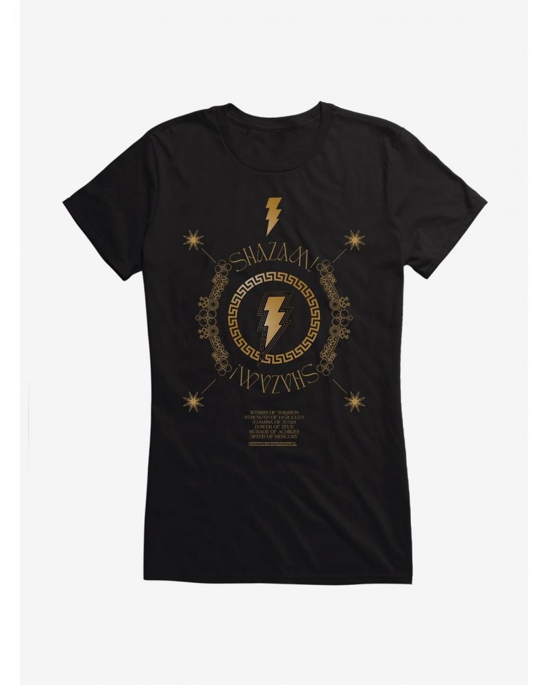 DC Comics Shazam!: Fury Of The Gods Greek Art Girls T-Shirt $7.57 T-Shirts