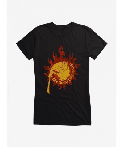Samurai Jack My Quest Flames Girls T-Shirt $8.57 T-Shirts