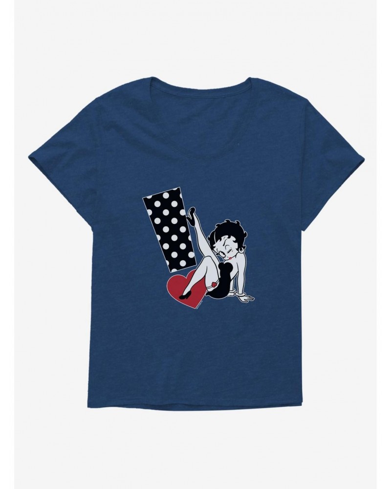 Betty Boop Polka Dot Exclamation Girls T-Shirt Plus Size $10.17 T-Shirts