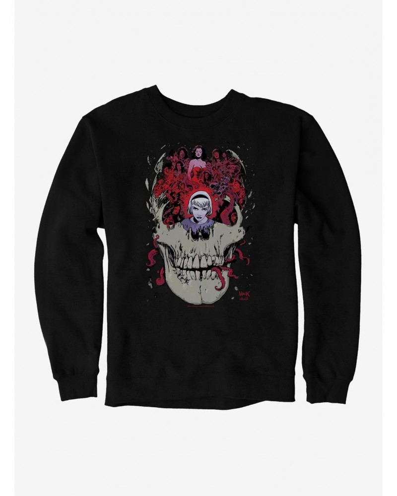 Archie Comics Chilling Adventures of Sabrina Skull Sweatshirt $14.02 Sweatshirts