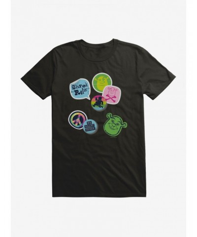 Shrek Slogan Buttons T-Shirt $5.93 T-Shirts