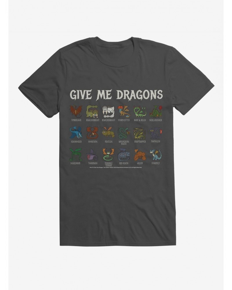 How To Train Your Dragon Give me Dragons List T-Shirt $7.65 T-Shirts