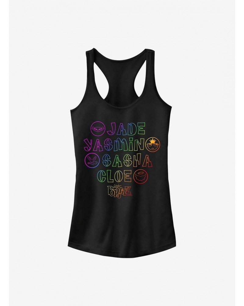 Bratz Name Staked Girls Tank $11.21 Tanks