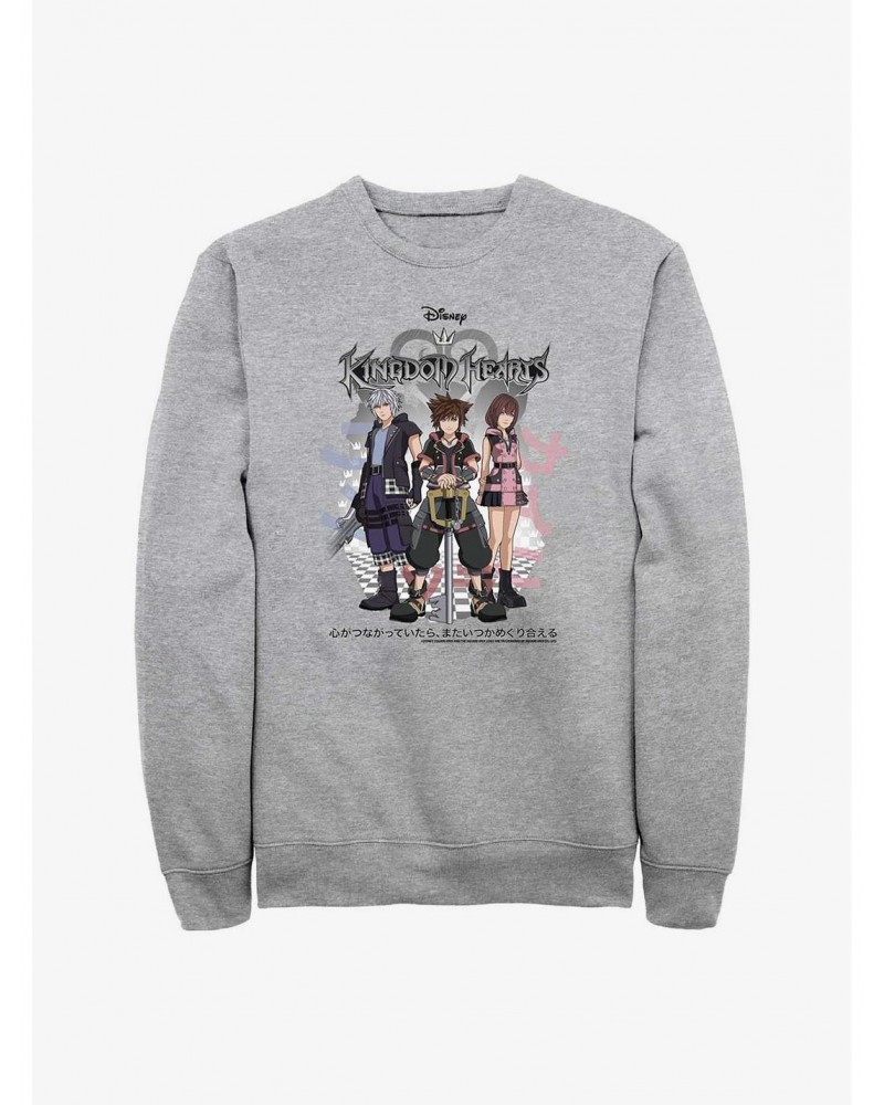 Kingdom Hearts Riku, Sora, and Kairi Group Sweatshirt $14.76 Sweatshirts