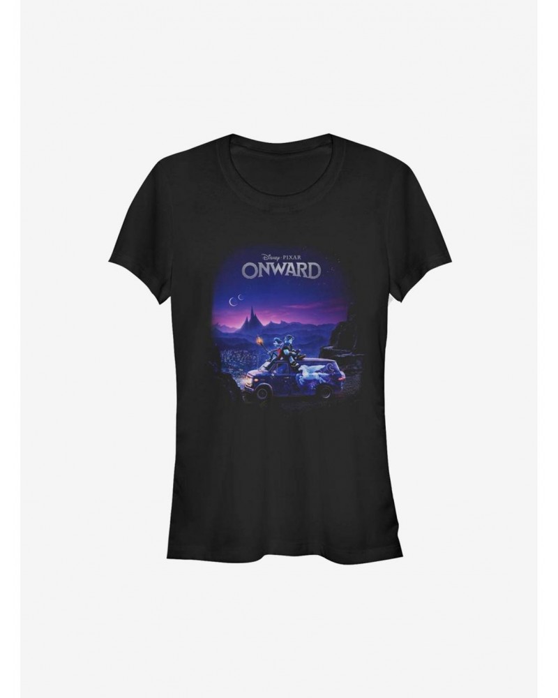 Disney Pixar Onward Poster Knockout Girls T-Shirt $6.97 T-Shirts