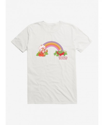 Strawberry Shortcake Strawberry Retro Rainbow T-Shirt $5.74 T-Shirts