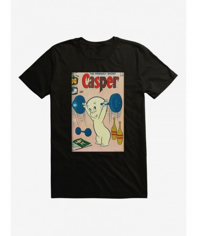 Casper The Friendly Ghost Weight Lifting T-Shirt $11.47 T-Shirts